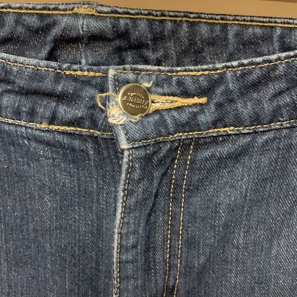 Dickies Blue Relaxed Fit Mid-Rise Flannel Lined Straight Leg Jeans Size 12 - Picture 3 of 12